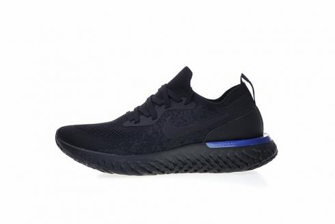 Nike EPIC React Flyknit Koşu Beyaz Üçlü Siyah Racer Mavi AQ0067-004,ayakkabı,spor ayakkabı