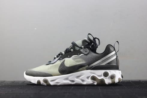 Nike Epic React Element 87 Undercover Antrasit Siyah Beyaz AQ1090-001,ayakkabı,spor ayakkabı