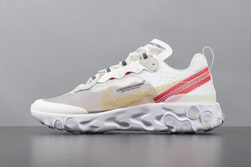 Nike Epic React Element 87 Undercover Wit Grijs Rood AQ1813-339