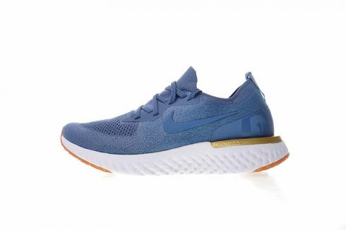 *<s>Buy </s>Nike Epic React Flyknit Blue Metallic Gold White AQ0067-995<s>,shoes,sneakers.</s>