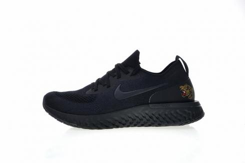 Nike Epic React Flyknit Heel With Tiger Black Gold AQ0067-992 .