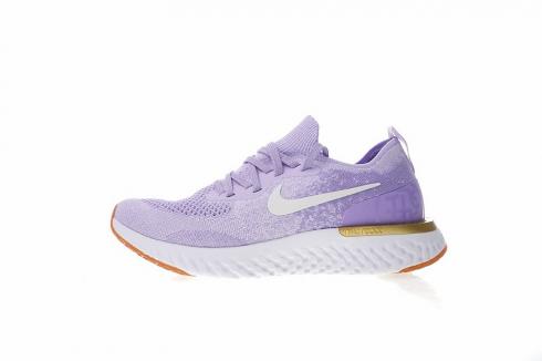 Nike Epic React Flyknit 淺紫色白膠 AQ0067-996