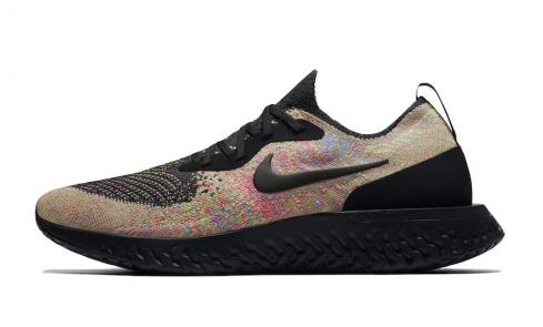 Nike Epic React Flyknit Multicolor Nero Volt Blu Glow AT6162-001