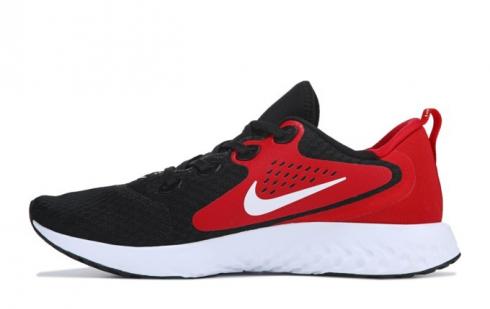 tênis de corrida Nike Legend React preto branco vermelho universitário AA1625-004