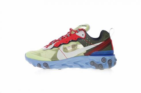 Undercover x Nike Upcoming React Element 87 Volt Blue University Rood Wit BQ2718-700