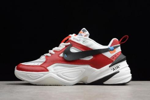 2018 Kırık Beyaz x Nike M2K Tekno Kırmızı Beyaz Siyah A03108 060,ayakkabı,spor ayakkabı