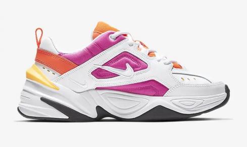 nike m2k tekno white laser fuchsia hyper crimson