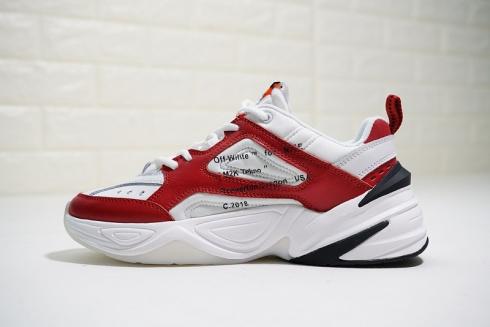 OFF White x womens Nike Air Monarch The M2K Tekno Red White Black AO3108 - - - Look for the womens Nike s