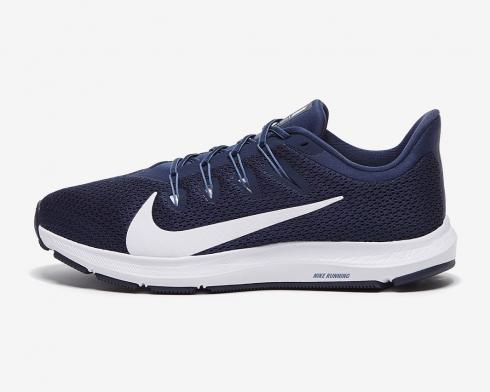 Nike Quest 2 II Navy Navy Blue White Running Shoes CI3787-400