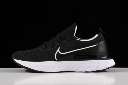 2020 Nike React Infinity Run Flyknit mustavalkoiset juoksukengät CD4371 002