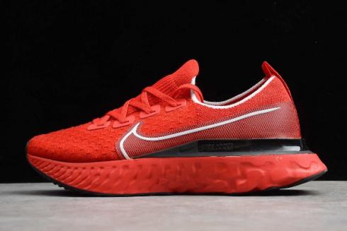 2020 สตรี Nike React Infinity Run Flyknit รองเท้าวิ่งสีแดงสีดำสีขาว CD4372 600