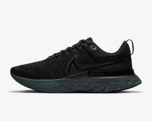 Nike React Infinity Run Flyknit 2 黑色鐵灰色鞋 CT2357-003