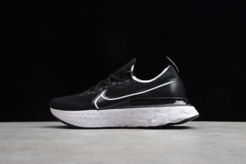 Sepatu Lari Nike React Infinity Run Flyknit Hitam Putih CD4372-002