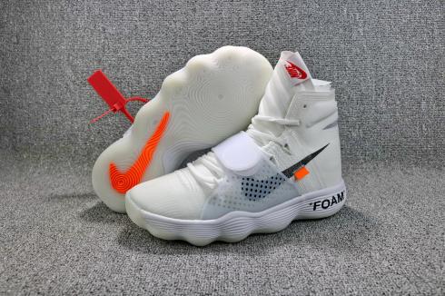 sapatos de estilo de vida Off White X Nike Design Branco Laranja AJ4578-100
