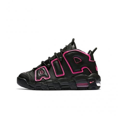sepatu wanita Nike Air More Uptempo Supreme Black pink 415082-003