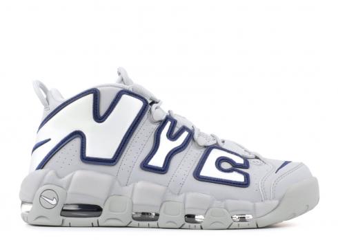 Air More Uptempo Nyc Qs Nyc Navy Midnight White Wolf Grey AJ3137-001