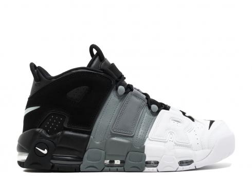Nike Air More Uptempo Basketball Men Shoes Black Grey White 921948-002