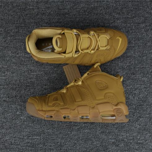 des chaussures unisexes Nike Air More Uptempo Basketball All Brown