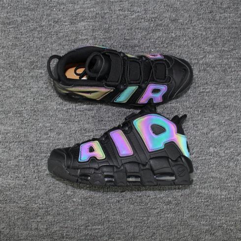 Nike Air More Uptempo Basketball Unisex Shoes Black Colored 922845-001