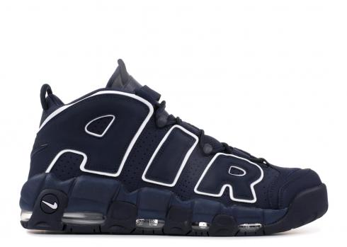 Nike Air More Uptempo Basketball Chaussures Unisexe Deep Blue Brown 921948-400