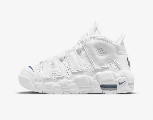 Nike Air More Uptempo GS White Navy Blue Boty DH9719-100