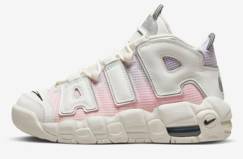 Nike Air More Uptempo GS Wit Roze Paars DQ0514-100