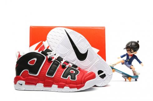 Nike Air More Uptempo Kid Zapatos Rojo Negro Rojo