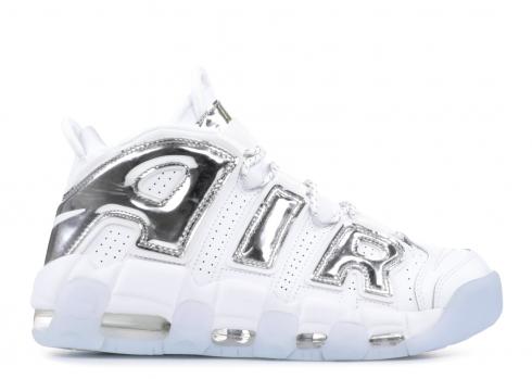 Dames Air More Uptempo Chrome Blauw Wit Tint 917593-100