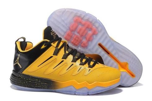 Nike JORDAN CP3 IX 9 Amarillo Dragón Negro Oro Naranja Hombres Zapatos de baloncesto 810868-012