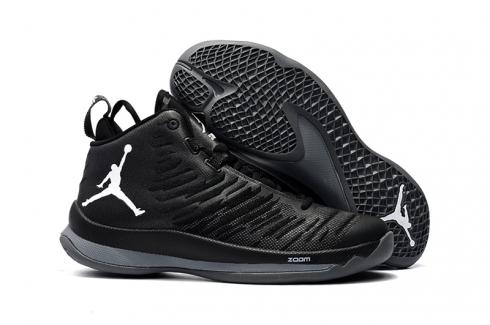 Nike Jordan Super Fly 5 Mænd Basketball Sko Sneaker Pure Black