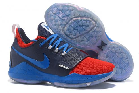Nike Zoom PG 1 EP Paul Jeorge azul profundo rojo Hombres Zapatos de baloncesto