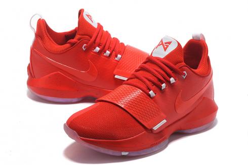 Nike Zoom PG 1 EP Paul Jerge красный белый Мужские баскетбольные кроссовки