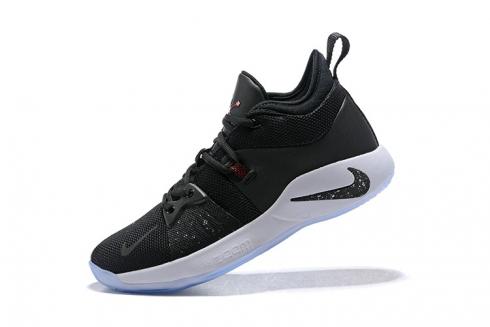 Nike PG 2 Taurus Zwart Wit Solar Rood Basketbalschoenen Heren AJ2039 003
