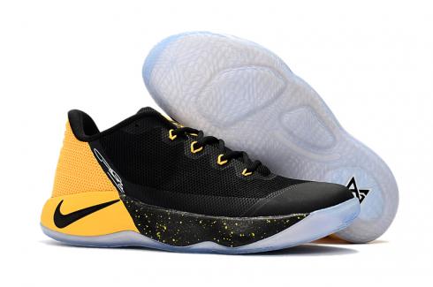 Nike Paul George PG2 tênis de basquete masculino preto amarelo cinza 878628