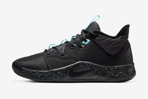 Nike PG 3 Siyah Açık Aqua AO2607-006,ayakkabı,spor ayakkabı