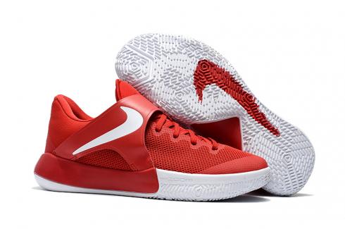 Nike Zoom Live EP 2017 รองเท้าบาสเก็ตบอลผู้ชายสีแดงสีขาวรองเท้าผ้าใบ 860633-606
