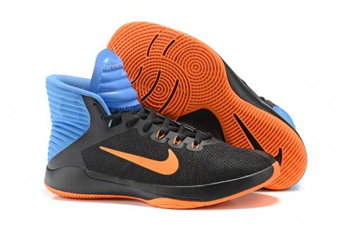 Nike Prime Hype DF 2016 EP รองเท้าบาสเก็ตบอลบุรุษสีดำสีน้ำเงินสีส้ม 844788-003
