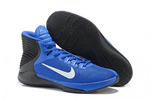 Nike Prime Hype DF 2016 EP รองเท้าบาสเก็ตบอลบุรุษสีน้ำเงินสีดำสีขาว 844788
