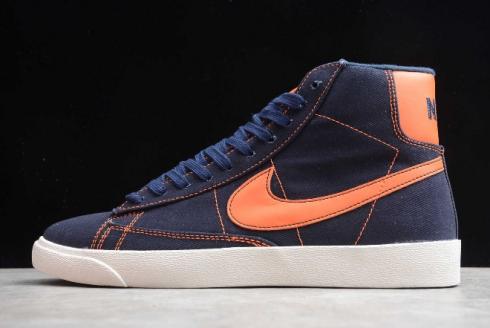 2020 Mens Nike Mid QS HH Dark Blue Orange LJ6809 006A