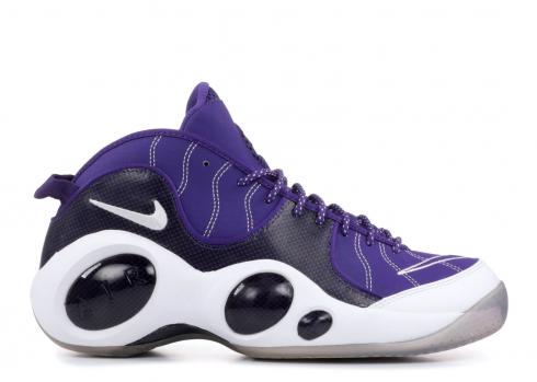 Air Zoom Flight 95 J Kidd Pe สีม่วง สีส้ม สีขาว Court รวม 574724-500