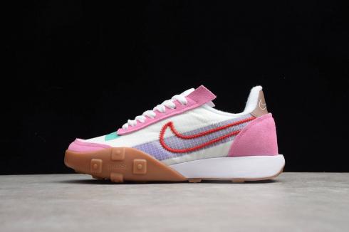 Yeni Sürüm 2020 Nike Waffle Racer 2X 2.0 Beyaz Pembe Kırmızı Koşu Ayakkabısı CK6647-105,ayakkabı,spor ayakkabı