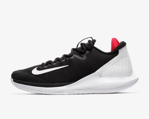 NikeCourt Air Zoom Zero Blanco Negro Rojo Zapatos AA8018-106