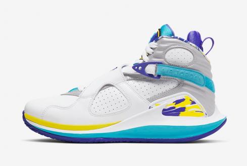 NikeCourt Zoom Zero Jordan 8 白色 Aqua CQ4481-100