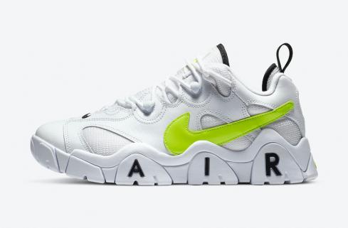 Nike Air Barrage Low White Volt Neon Yellow Black Shoes CN0060-100