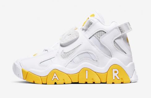 Nike Air Barrage Mid White Chrome Yellow Black CJ9574-100