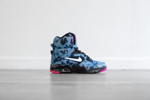 Nike Air Command Force - Bleached Denim Black White Pink Power 684715-002