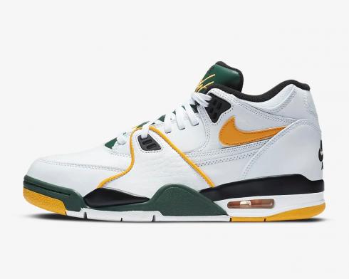 Nike Air Flight 89 Seattle Supersonics Blanc Del Sol Fir Noir CN0050-100