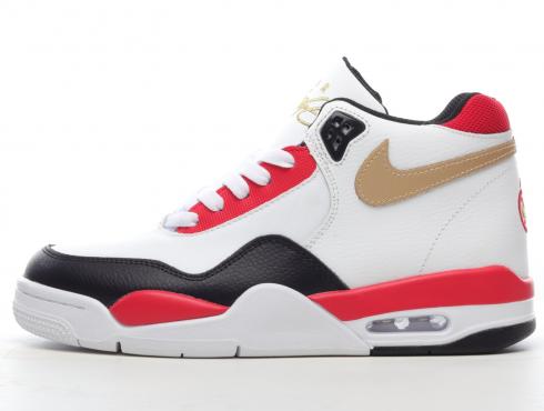 Nike Air Flight Legacy 89 White Black Red Metallic Gold DD8493-169