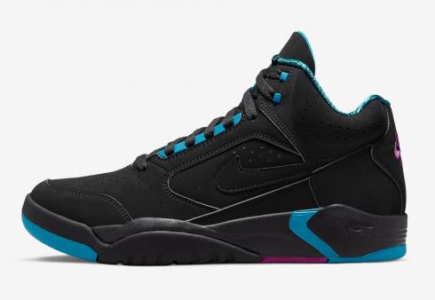 Nike Air Flight Lite II Mid Nero Cyber Teal Rosso Prugna DQ7687-002