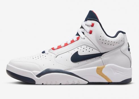 Nike Air Flight Lite II Mid Olympic White Red Navy DJ2518-102